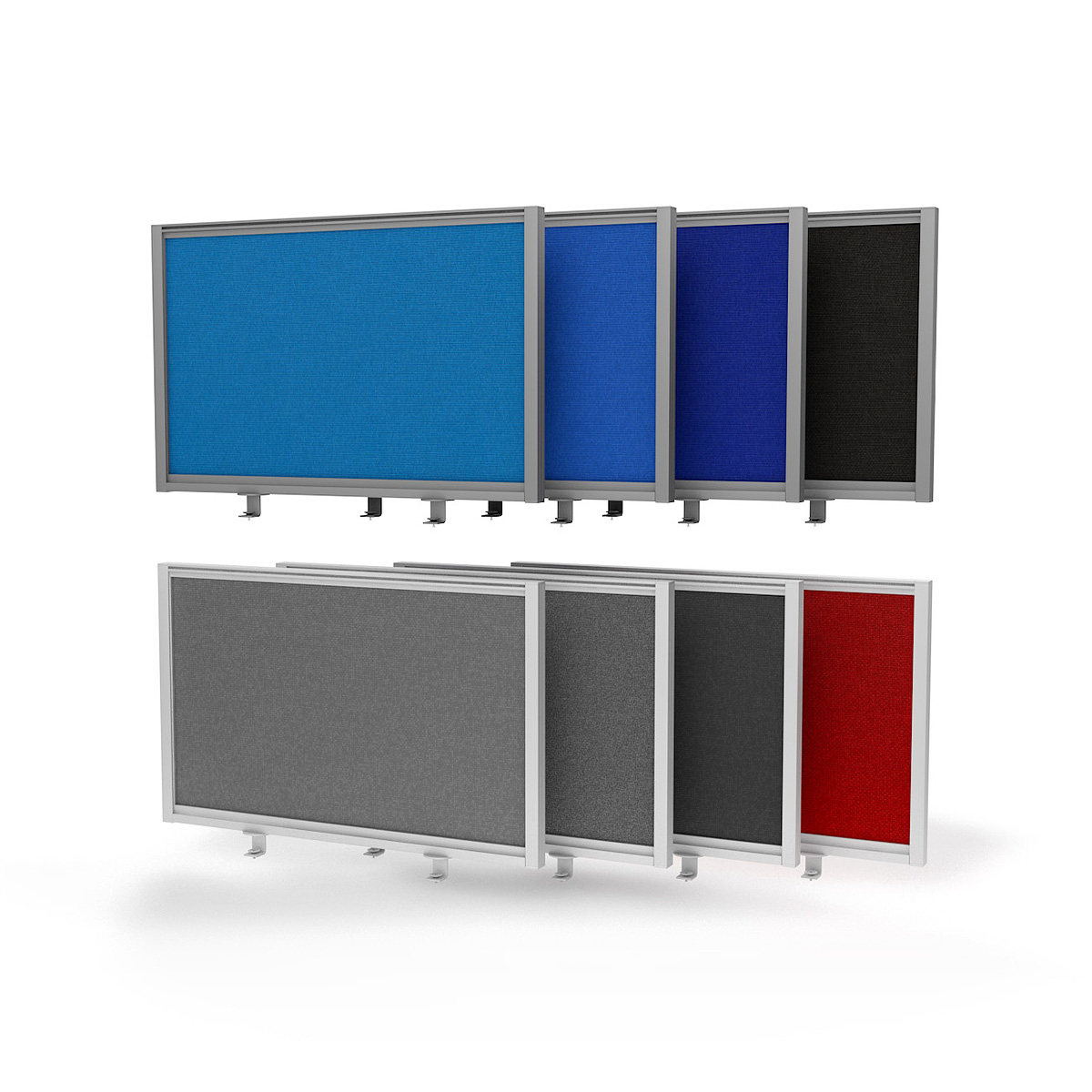 FRONTIER® Office Screen Desk Dividers in a Choice of 8 Fabric Colours