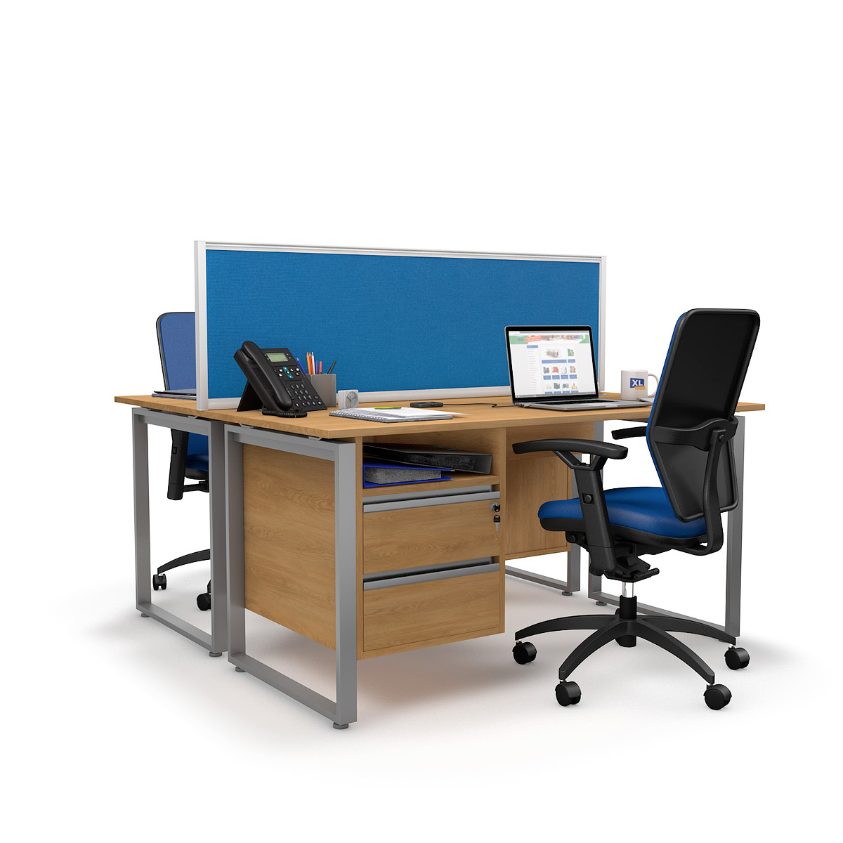 FRONTIER® Office Screen Desk Dividers Create Private Workstations To Boost Employee Productivity 
