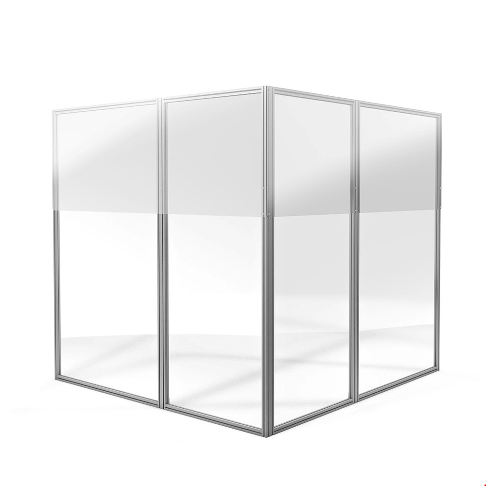 Floor To Ceiling Screens Set At Lowered Height Setting