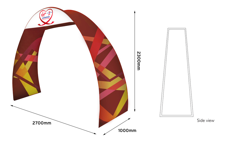 Formulate 2.7m Printed Exhibition Arch With Footprint