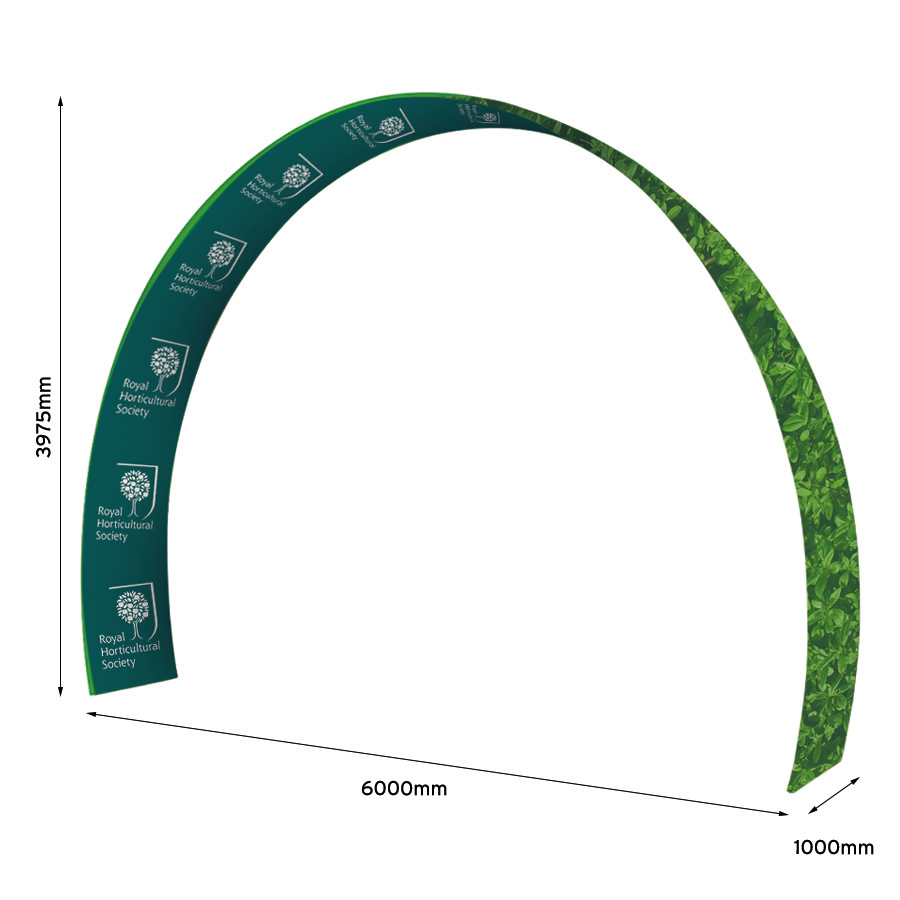 Formualet 6m Fabric Arch Dimensions