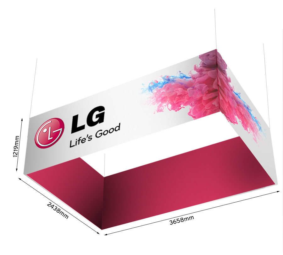 Formulate Ceiling Hanging Exhibition Signage