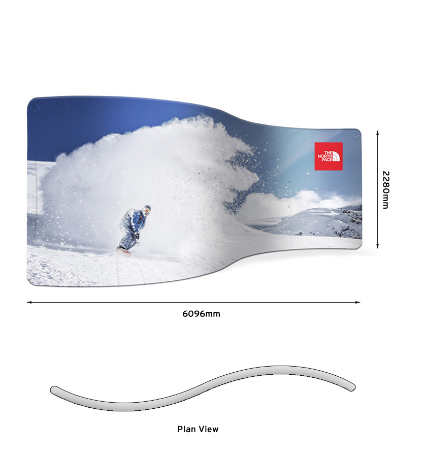 Plan View - Tension Fabric Display