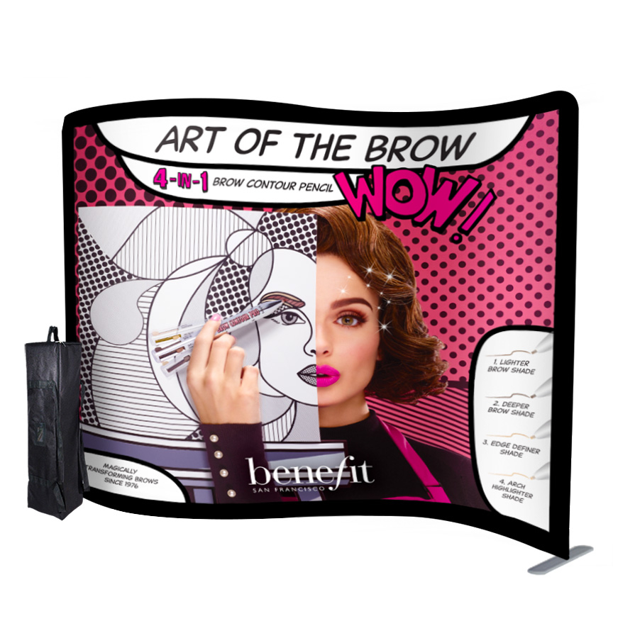 Formulate Serpentine Tension Fabric Display