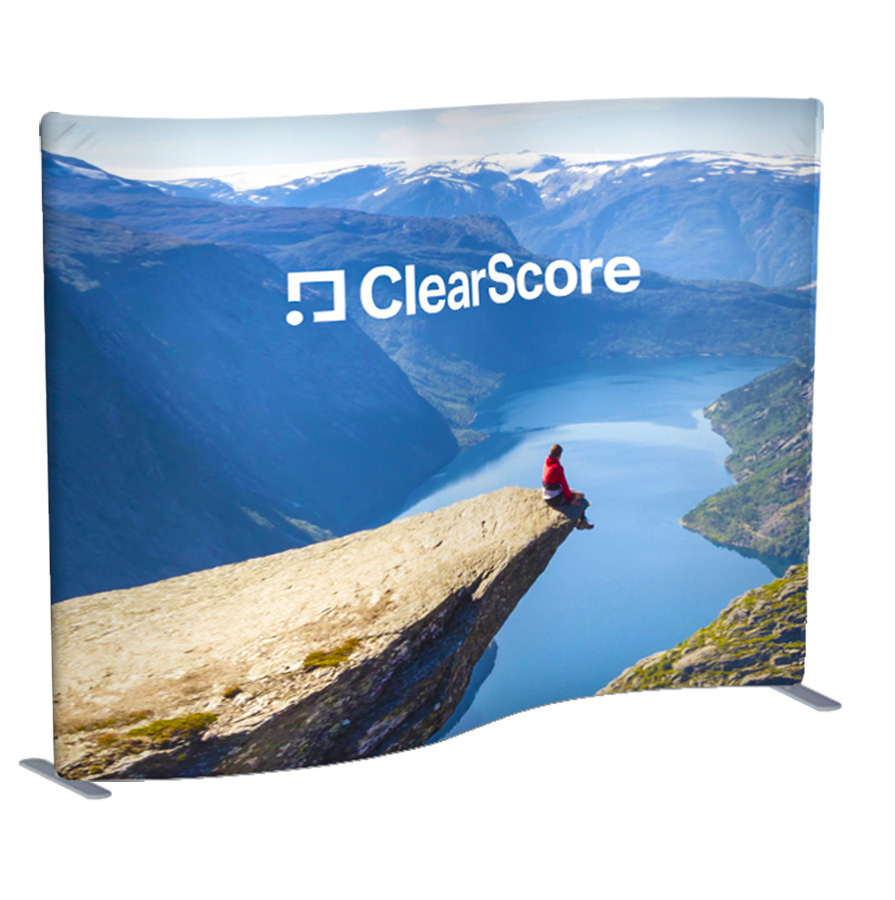Formulate Serpentine Fabric Displays 3000mm Serpentine