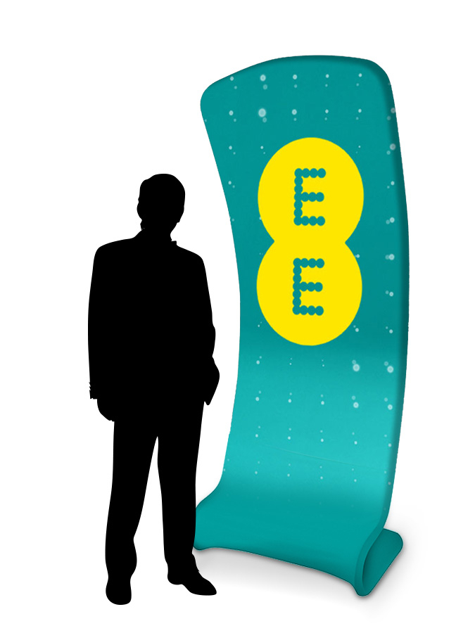 Formulate Slant Printed Fabric Display Stand
