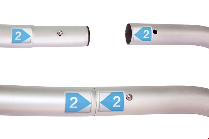 Tool Free Push Fit Assembly With Number Coded Tube Sections 