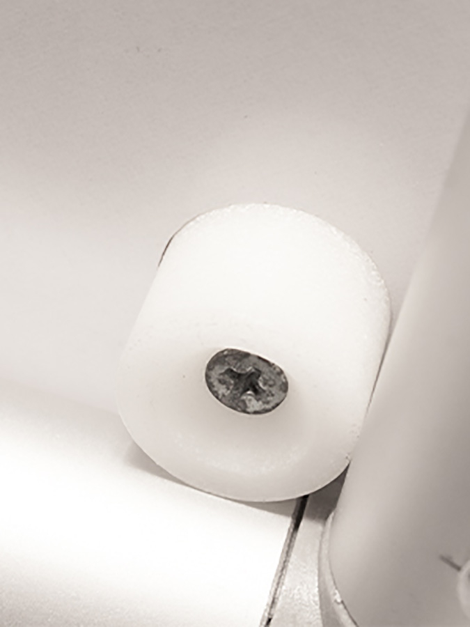 Plastic Moulding Which Keeps Counter Top Firmly in Place