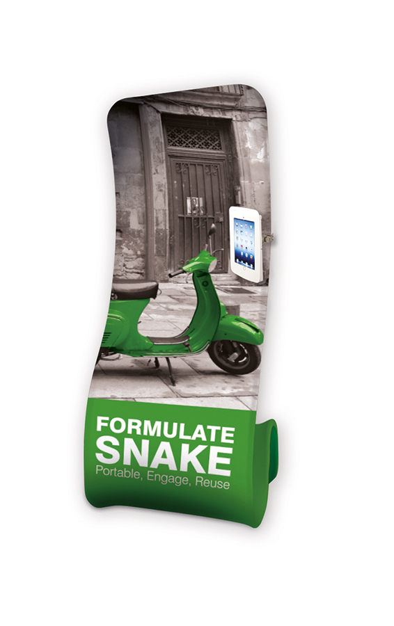 Formulate Snake Fabric Display With iPad Holder