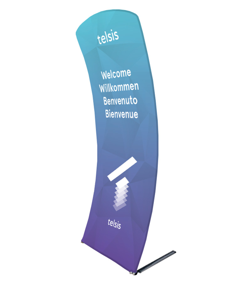 Formulate Wave Fabric Banner With Double Sided Printed Graphics