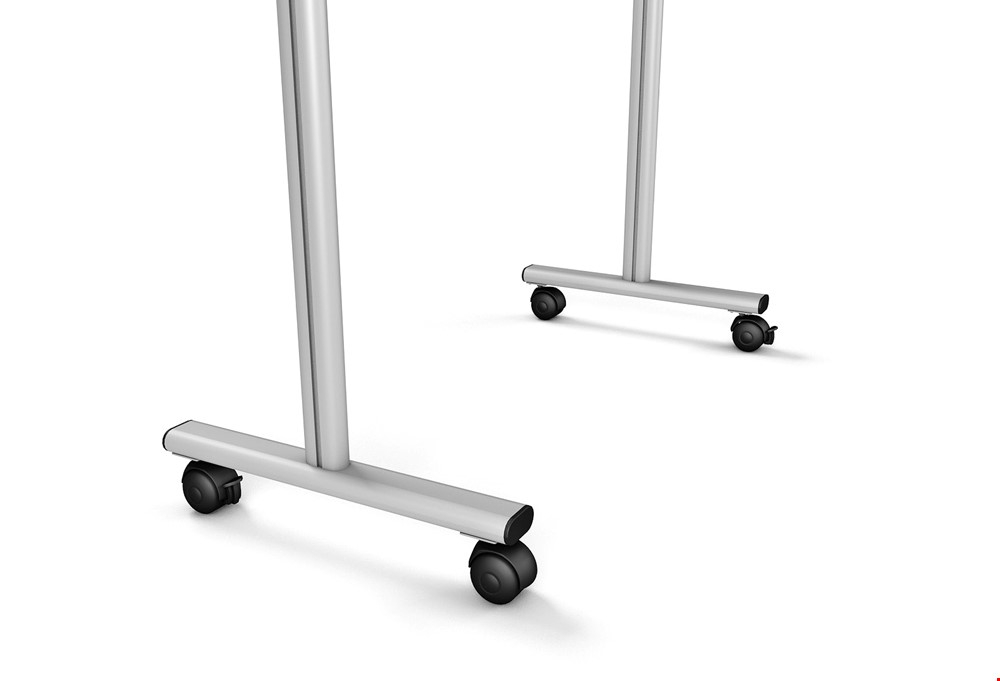Mobile Medical Protection Vaccination Screen Features Easy Glide Locking Castor Wheels