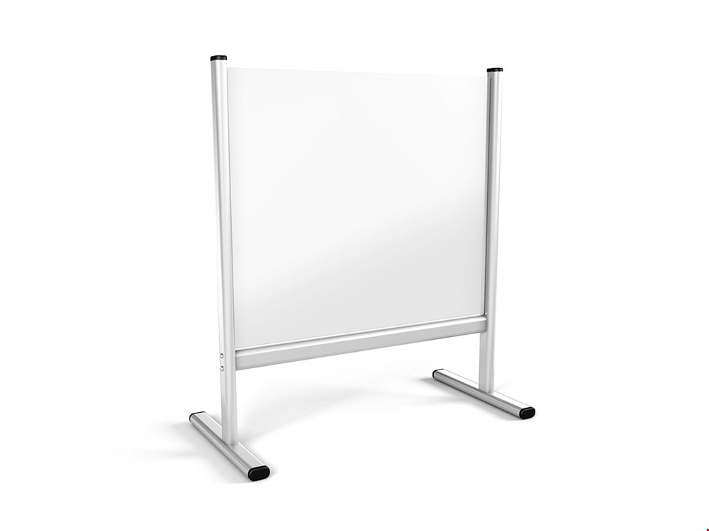 Free Standing Glazed Screen 800mm (w) - This Perspex Sneeze Screen Can Be Used To Protect Both Employees & Customers In Customer-Facing Environments