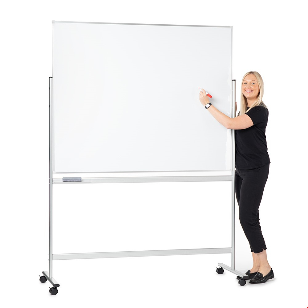 Free Standing Magnetic Mobile Whiteboards 1500mm x 1200mm 