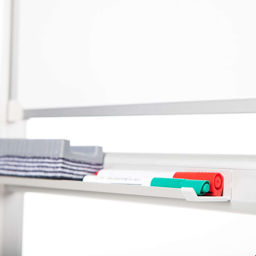 Mobile Wipe Board With Pen Ledge For Holding Whiteboard Pens And Accessories