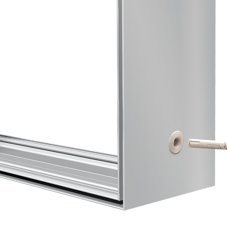 Mains Cable Plugs Discreetly into Frame