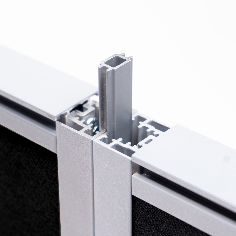 FRONTIER® Office Screen Dividers Can be Linked in a Straight Using The Linking Strips Supplied