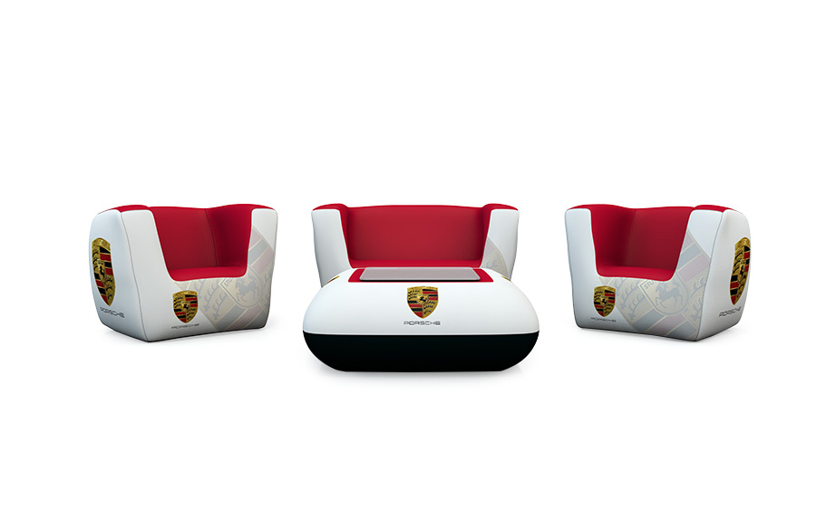 Inflatable Furniture Set Includes 2x Chairs, 1x Sofa and 1x Table