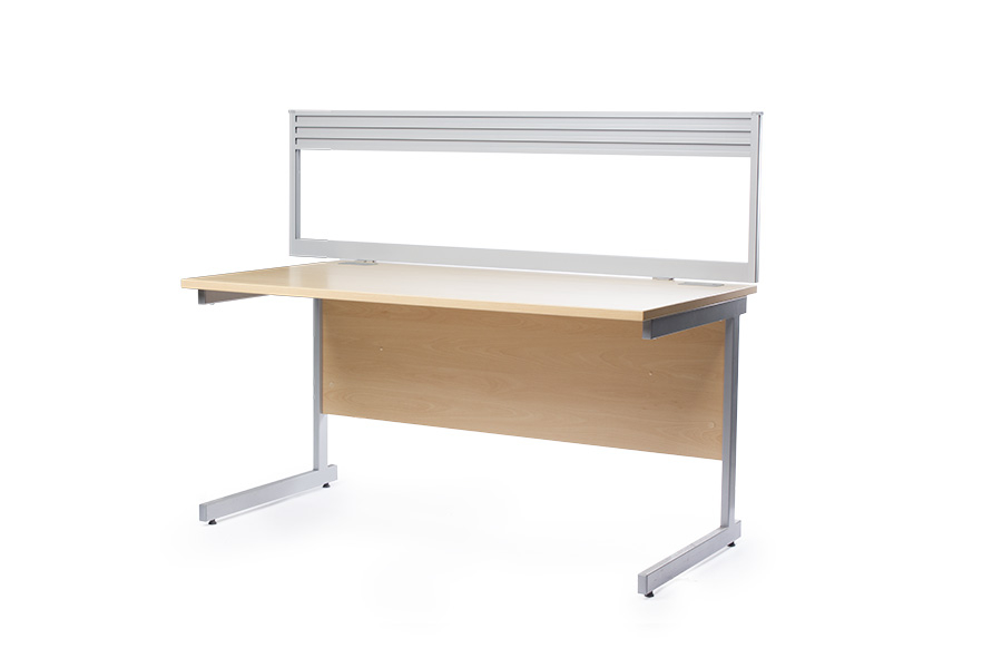 Office Desk Screen with Vision Panel