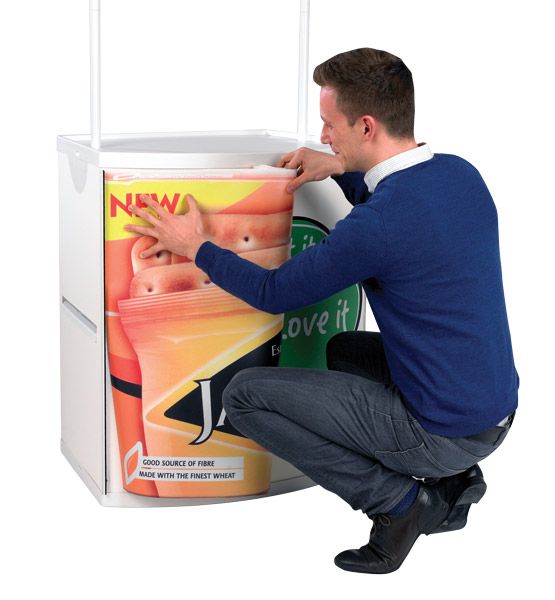 Grafix Demo Counter with Removable Front Graphic Panel