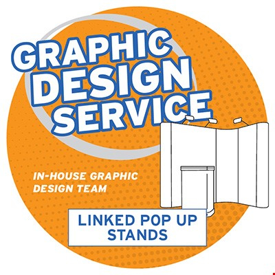 Graphic Design Service For Linked Pop Up Stands