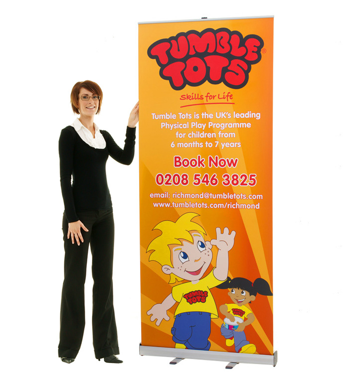 Grasshopper Pull Up Roller Banner 800mm to 1500mm Wide