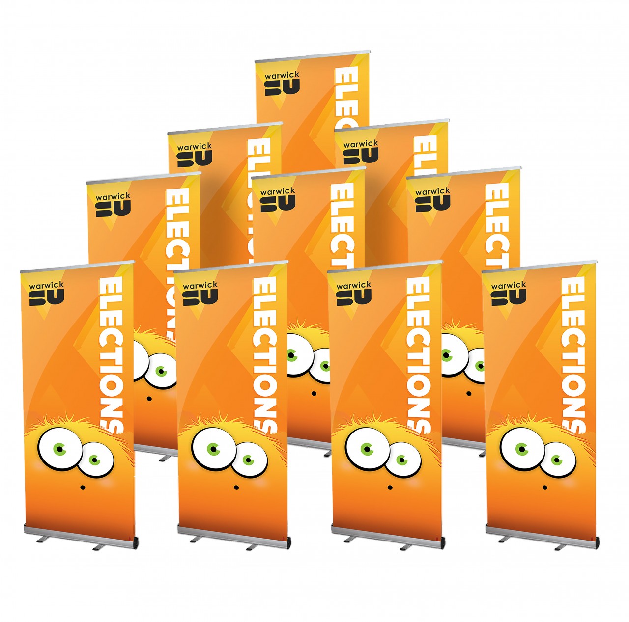 Buy 10 Grasshopper Pull Up Roller Banners for £445
