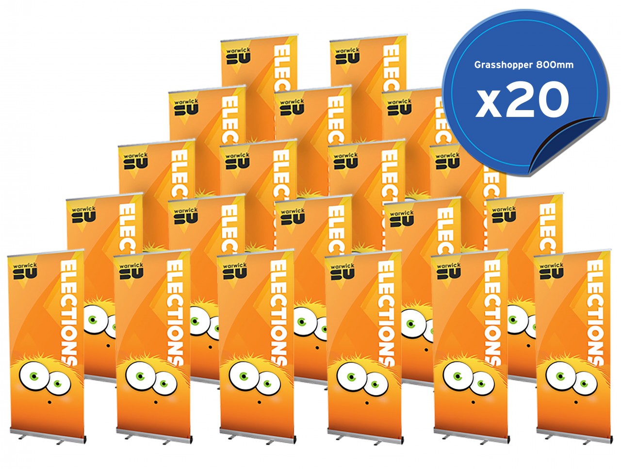 Buy 20 Grasshopper Pull Up Banners for £850