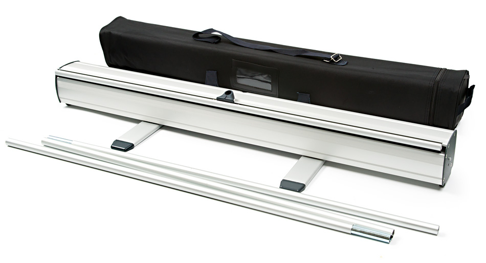 Grasshopper Banner Stand Hardware - Aluminium Base, Pole and Carry Bag
