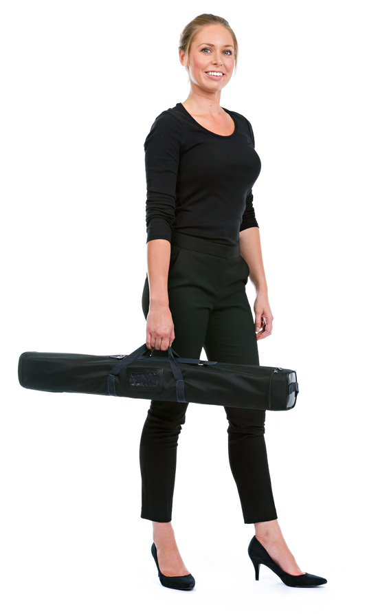 Grasshopper Pull Up Roller Banner Stand in Carry Bag