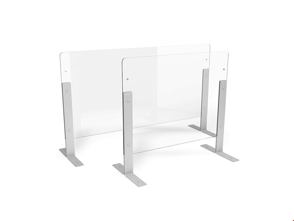 Height Adjustable Perspex Sneeze Guards Protection Divider 620mm High