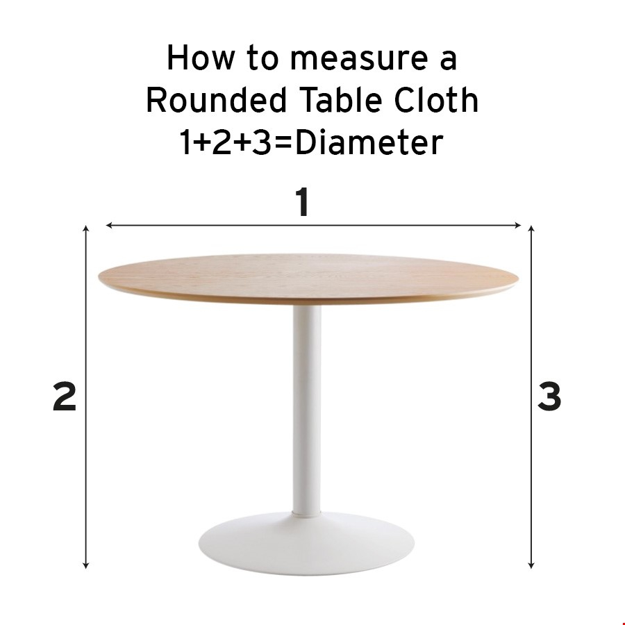 How To Measure Your Circular Branded Tablecloth