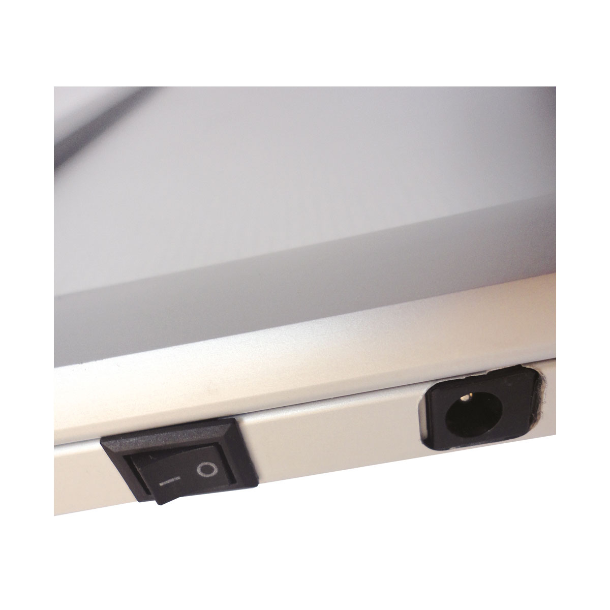 ILLUMINATE LED Poster Case On Off Switch is Located of The Bottom of The Poster Display Frame