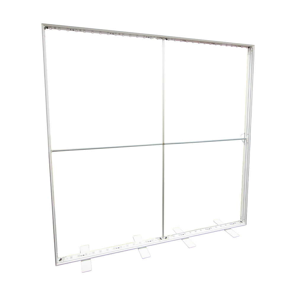 illumiGO Freestanding LED Lightbox 2x2 White Aluminium Frame is Number-Coded And Slots Together Without The Need For Tools