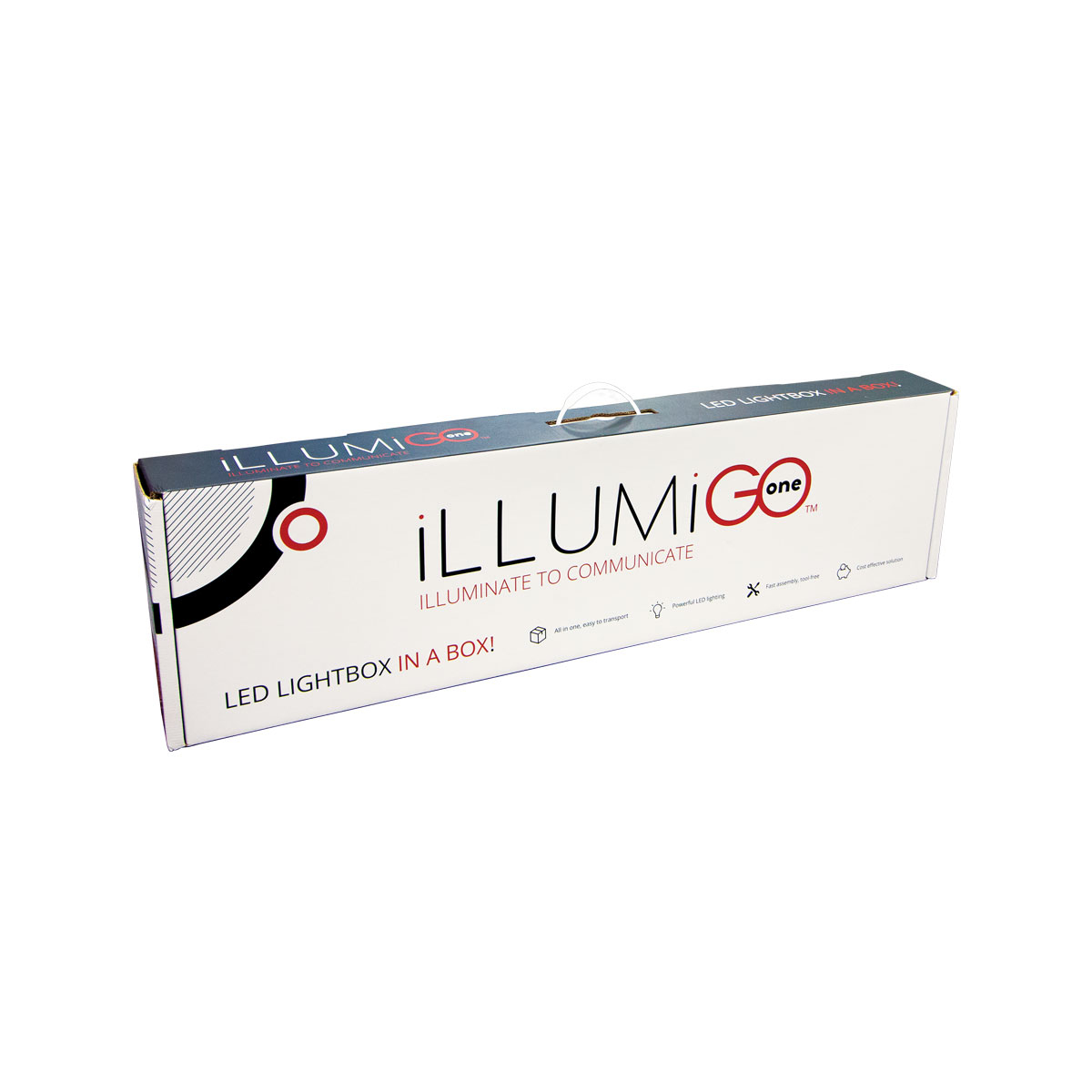 illumiGO ONE Backlit LED Lightbox is Complete With a Compact Carry Box With Foam Inserts For Easy Storage & Transport