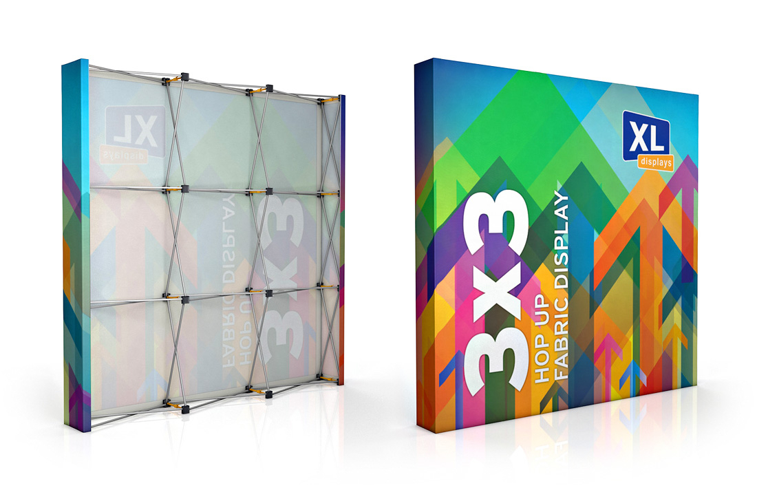 3x3 Impact Hop Up Fabric Pop Up Stand