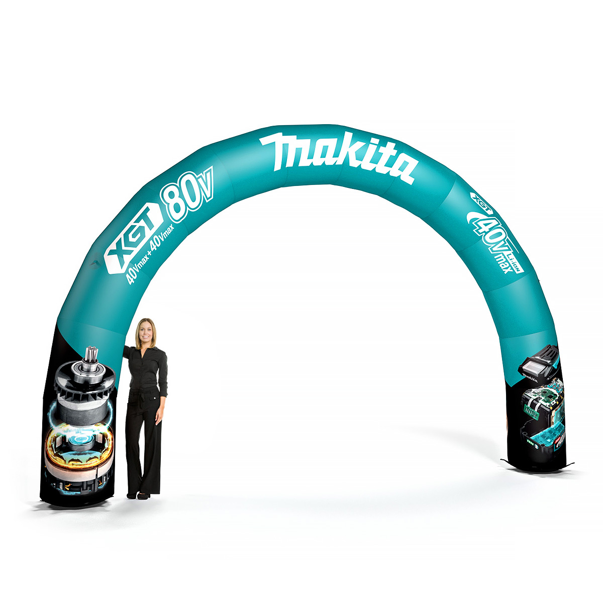 Custom Inflatable Running Arch 6m Size Round Shape