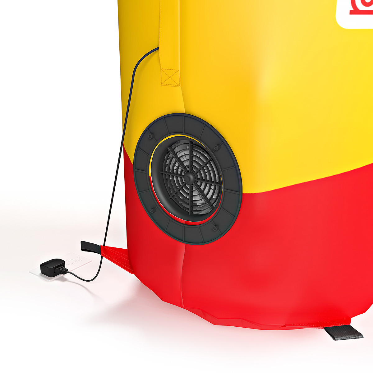 Constant Airflow Inflatable Column With Built-in Electric Fan