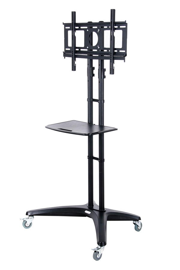 Freestanding TV Stand with Keyboard Shelf