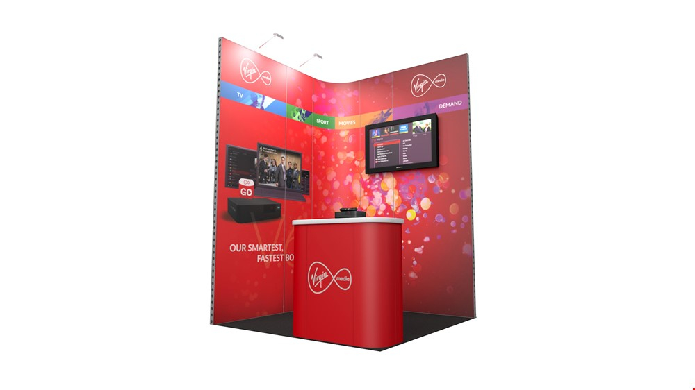 Integra Exhibition Stand 2m x 2m Corner Kit 1 - To Hire