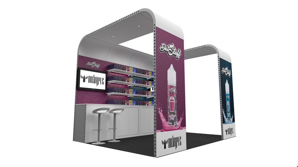 Integra<sup>®</sup> Exhibition Stand 4m x 3m Backwall Kit 12 - To Hire