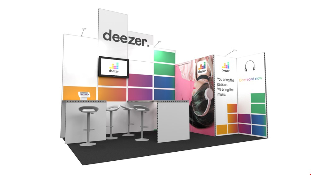 Integra® Exhibition Stand 5m x 3m Corner Kit 15 - To Hire