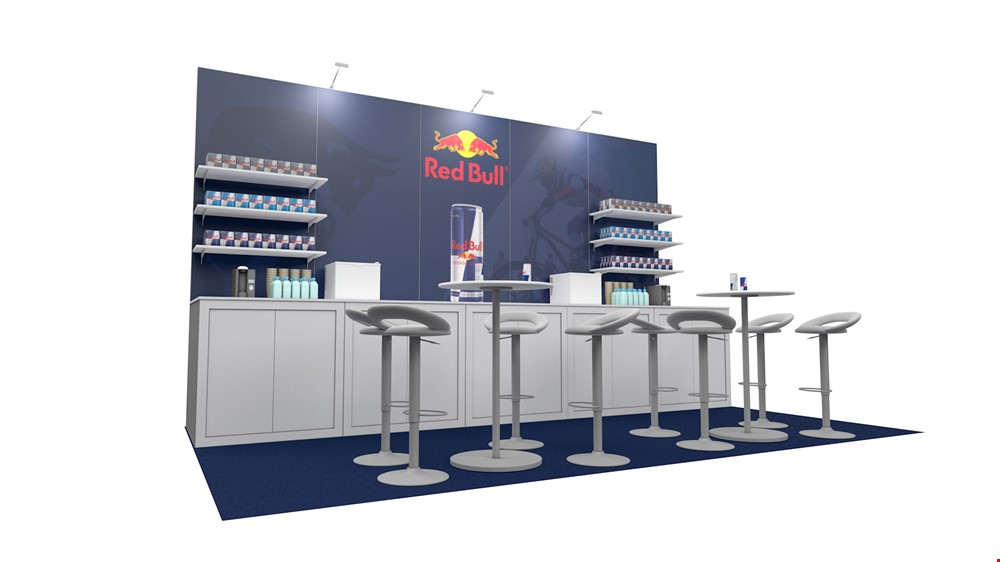 Integra Exhibition Stand 5m x 3m Backwall Kit 41 - To Hire