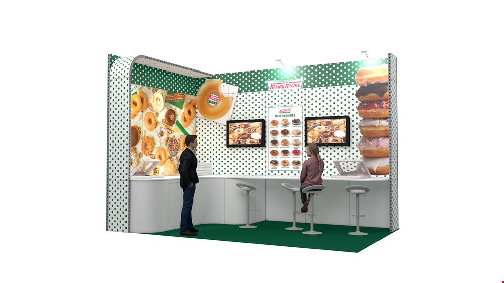 Integra<sup>®</sup> Rental Exhibition Stand 5m x 3m Corner Trade Show Stand