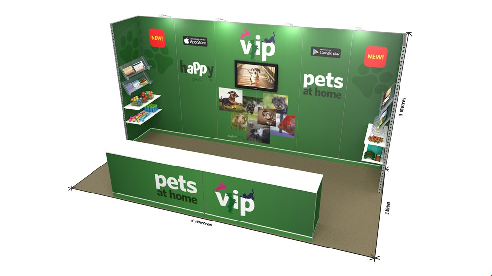 Integra<sup>®</sup> Hire Trade Show Stand 6m x 3m Backwall Exhibition Stand Design & Build