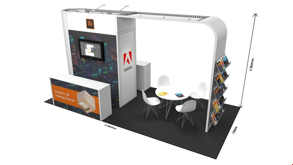 Integra<sup>®</sup> 6m x 3m Island Exhibition Stand For Hire