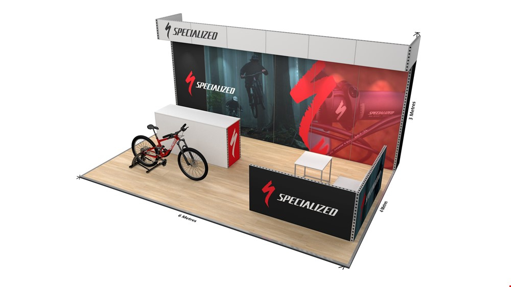 Integra<sup>®</sup> 6m x 4m Rental Exhibition Stand With Custom Counter And Meeting Area
