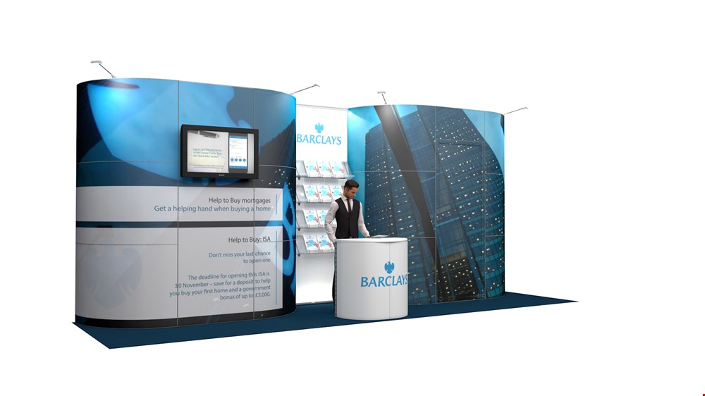 Integra Exhibition Stand 7m x 2m Backwall Kit 29 - To Hire