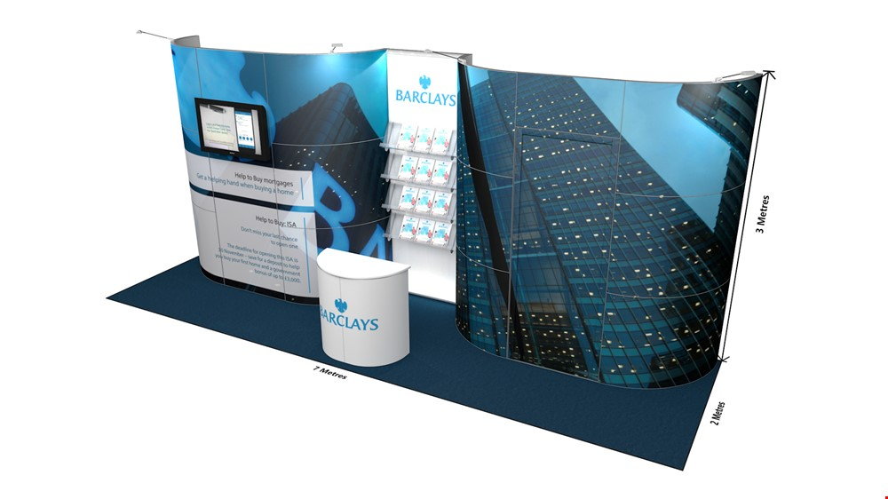 Integra<sup>®</sup> Exhibition Hire Services 7m x 2m Trade Show Stand Rental