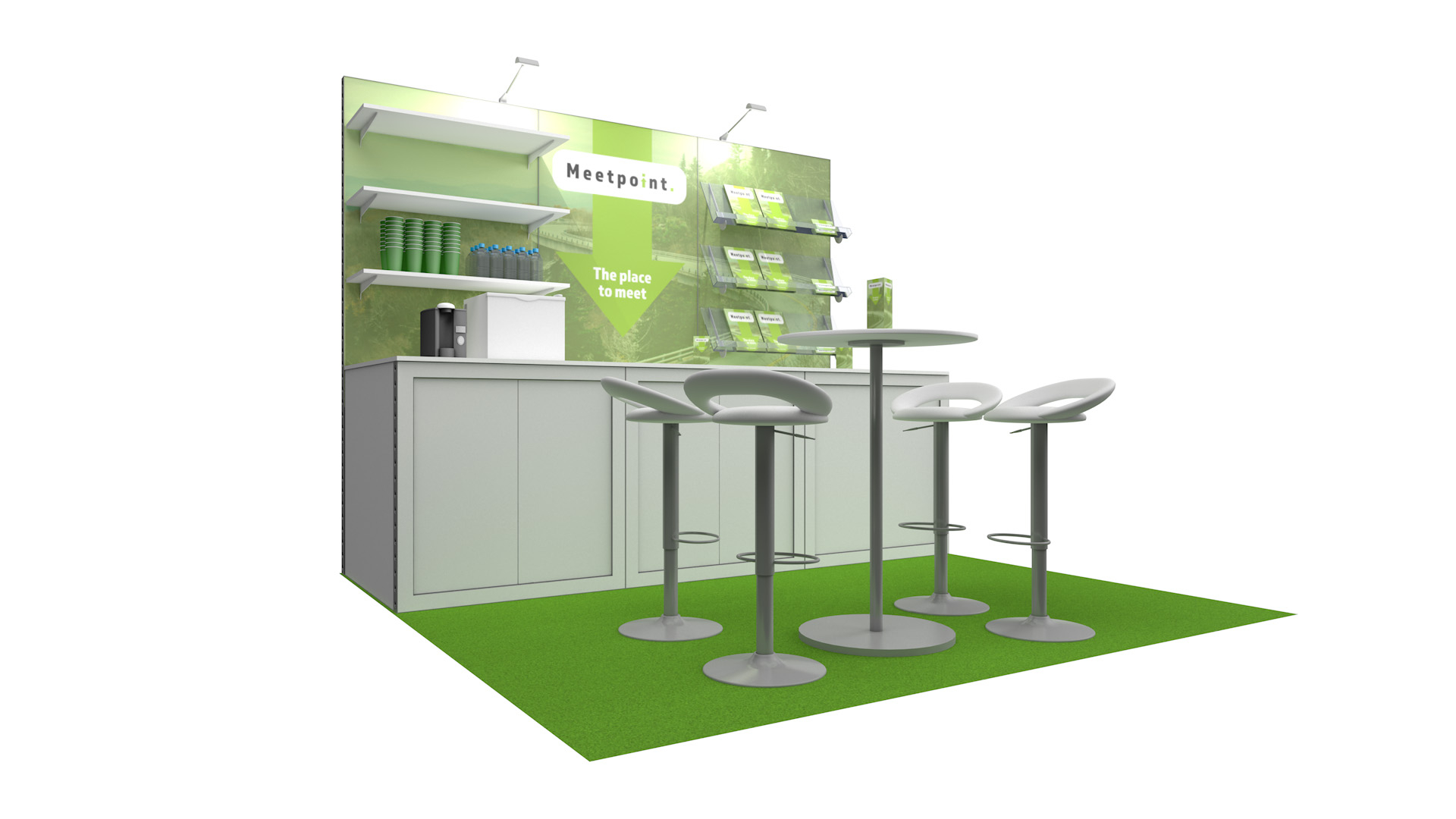 Integra® Exhibition Stand 3m x 3m Backdrop Kit 39 - To Hire