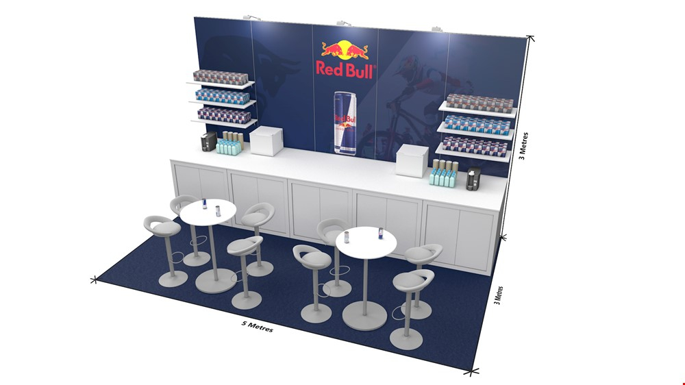 Integra<sup>®</sup> Exhibition Stand Hire Services 5m x 3m Backwall Trade Show Stand